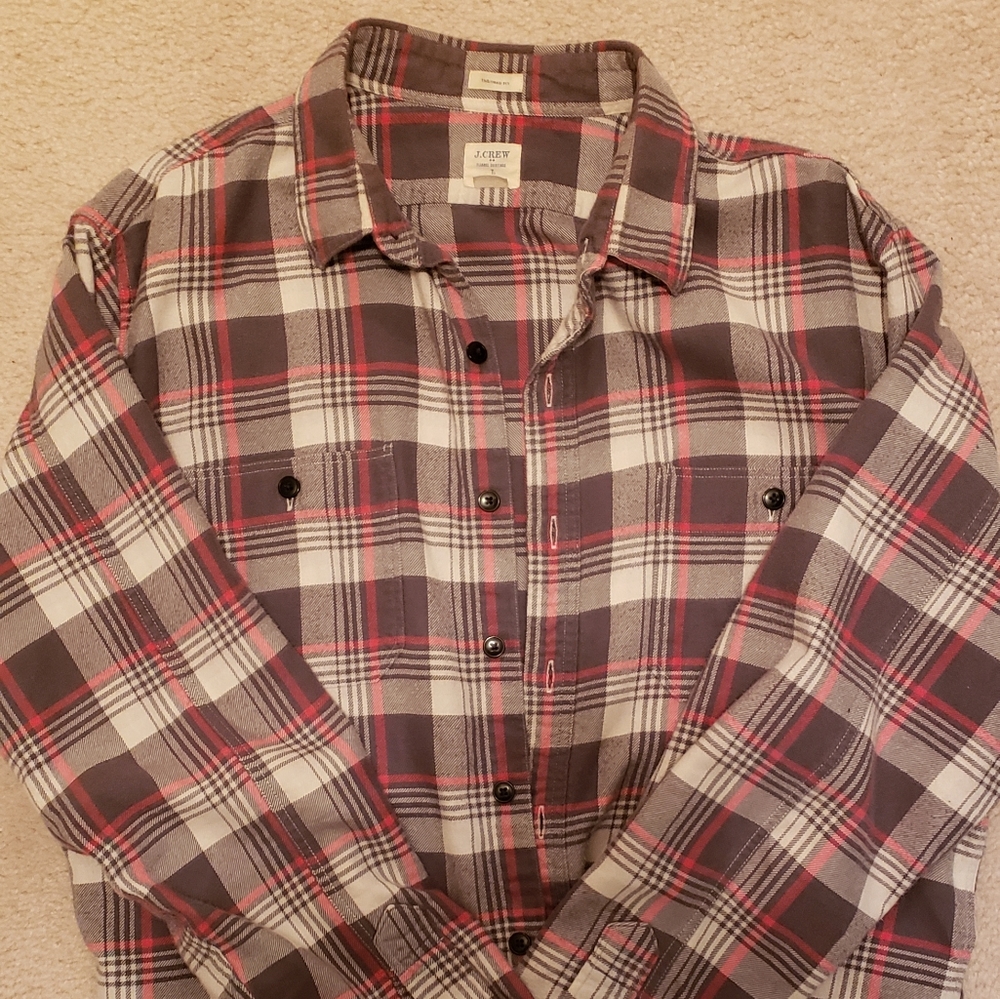J. Crew flannel tailored fit
